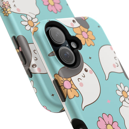 Cute Floral Ghost Magnetic Phone Case