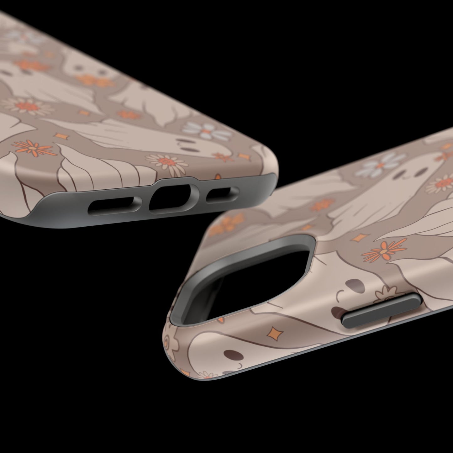 Ghostly Floral Magnetic Phone Cases