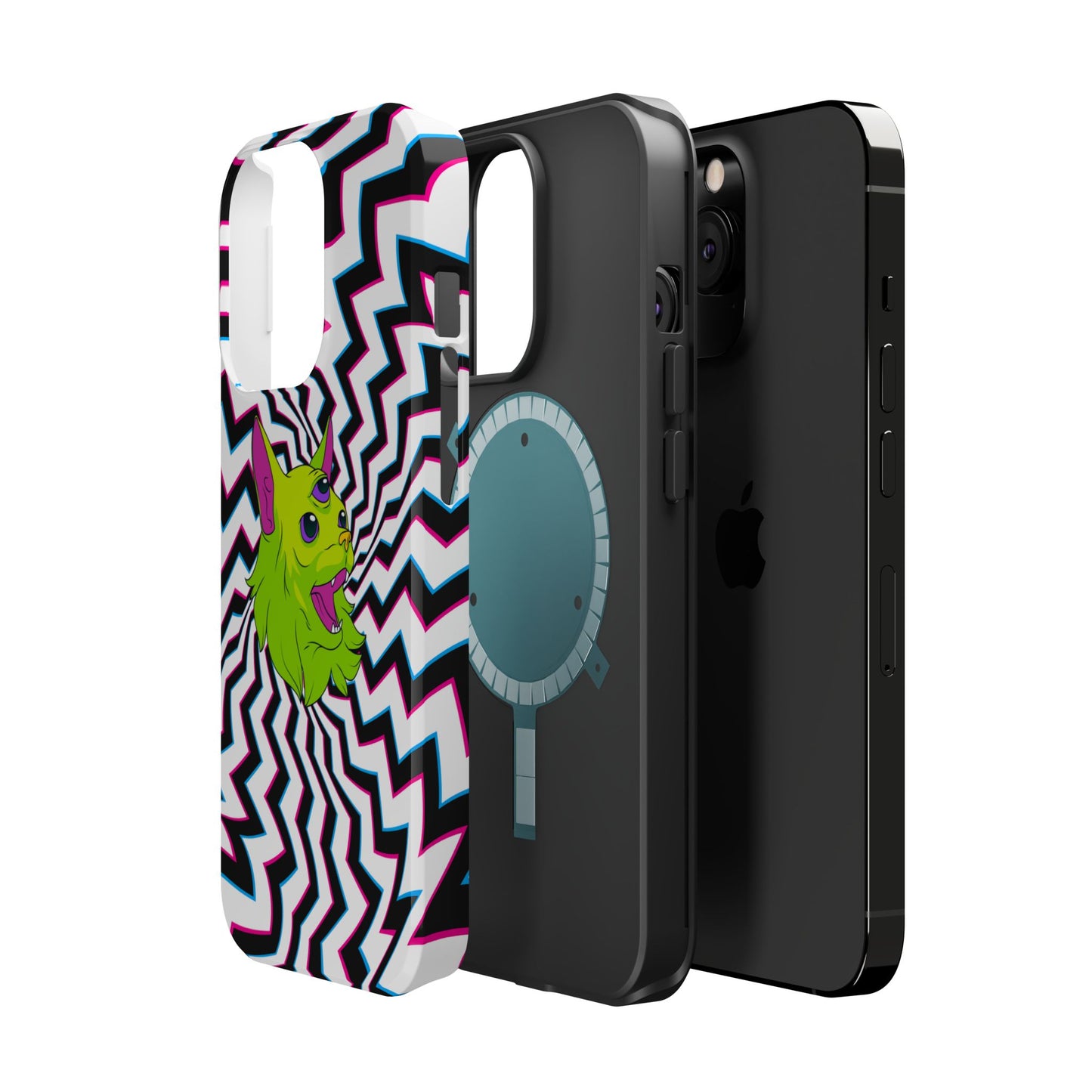 Vibrant Alien Cat Magnetic Phone Cases