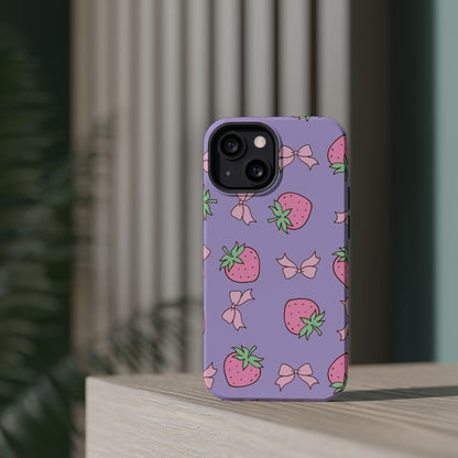 Cute Strawberry Pattern Phone Case