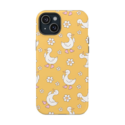 Charming Duck Pattern Magnetic Phone Case