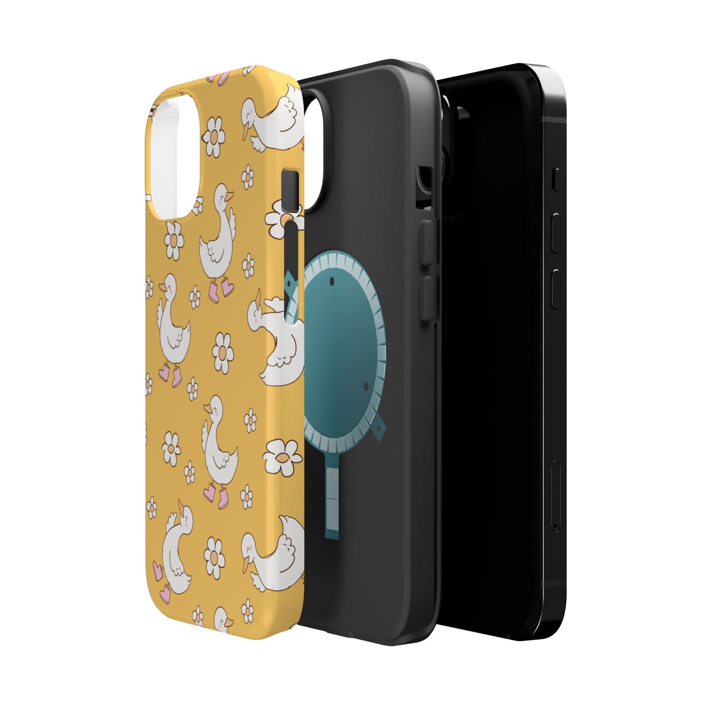 Charming Duck Pattern Magnetic Phone Case