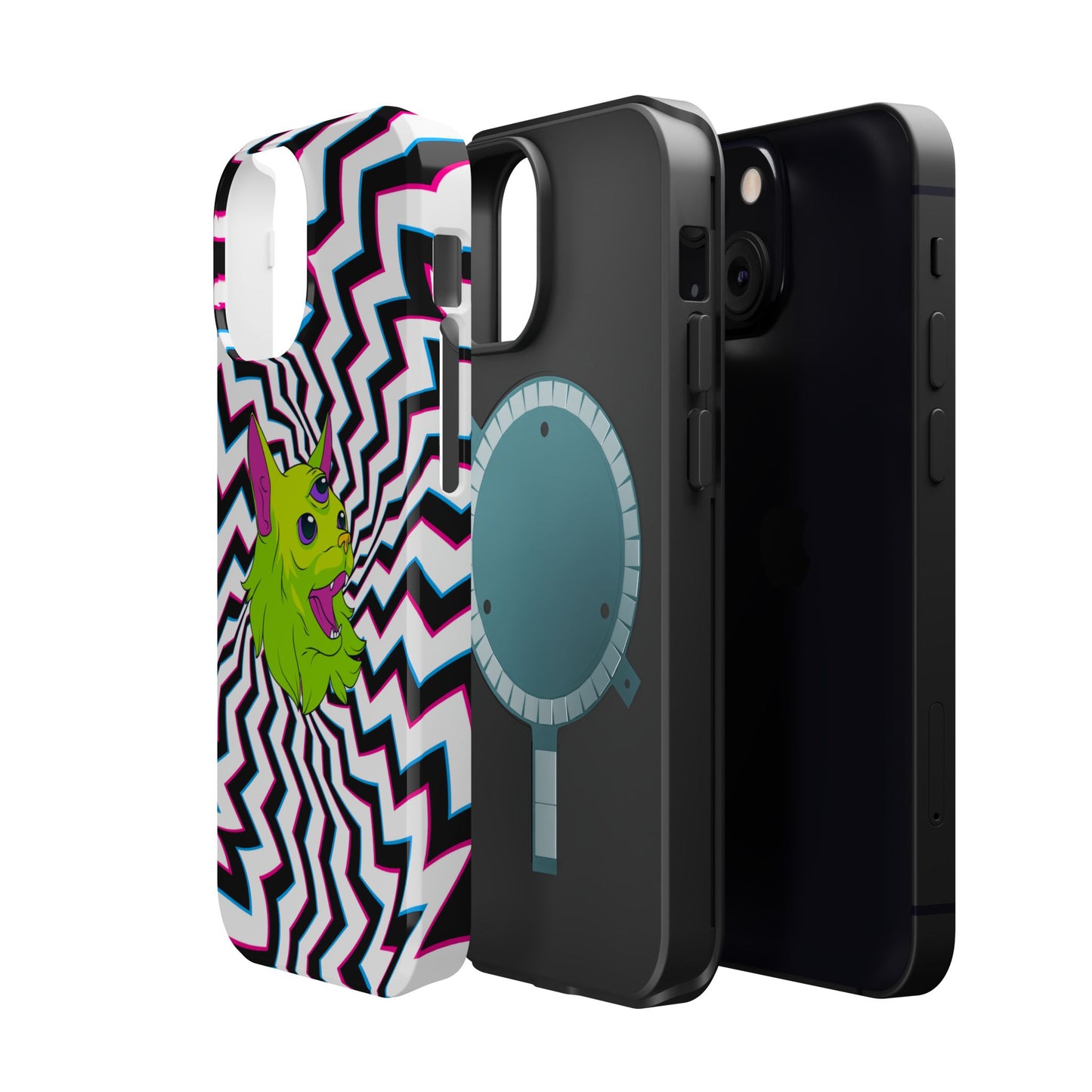 Vibrant Alien Cat Magnetic Phone Cases
