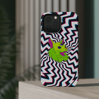 Vibrant Alien Cat Magnetic Phone Cases