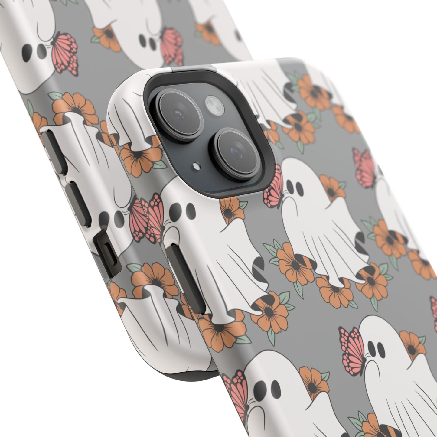 Cute Ghost Floral Phone Case