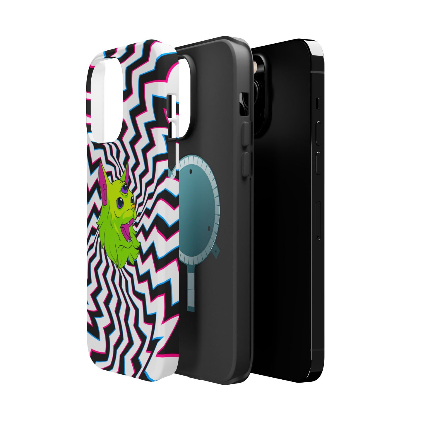 Vibrant Alien Cat Magnetic Phone Cases