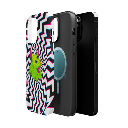 Vibrant Alien Cat Magnetic Phone Cases
