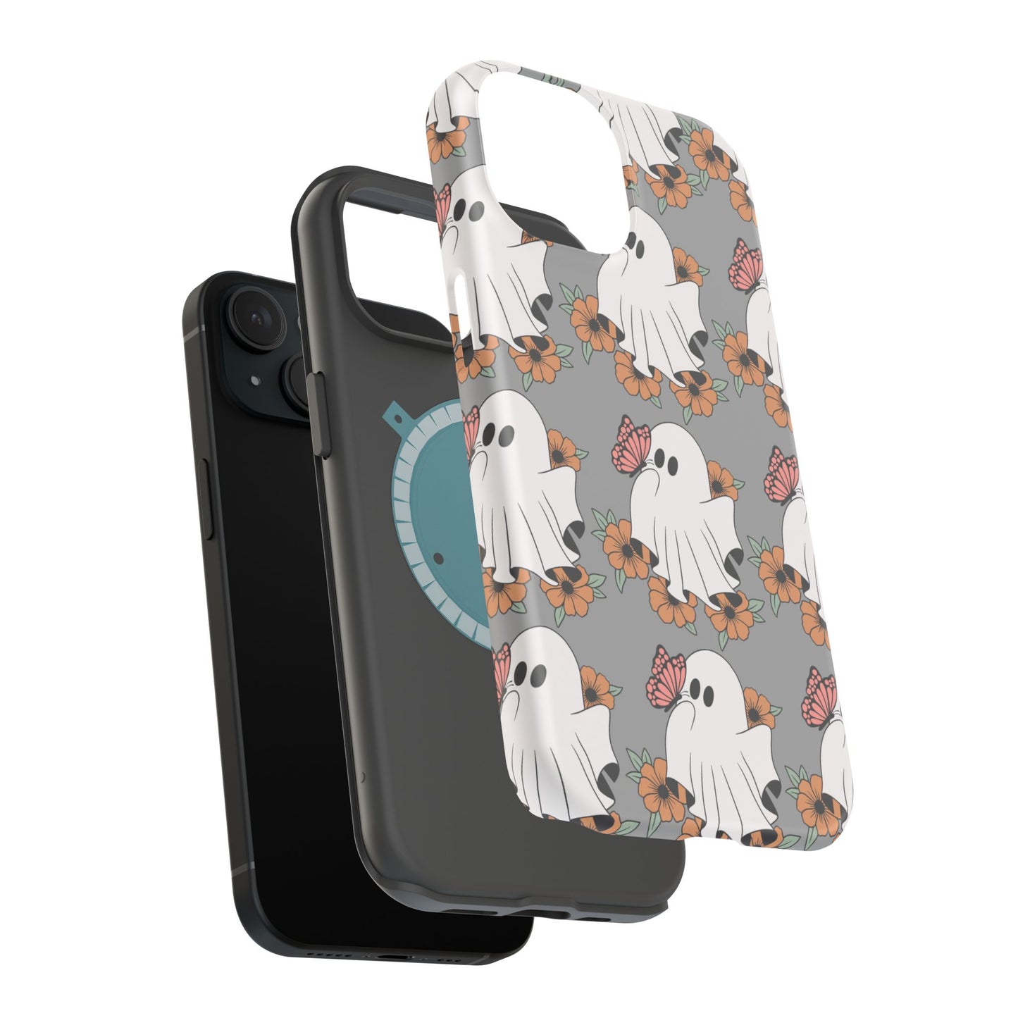 Cute Ghost Floral Phone Case