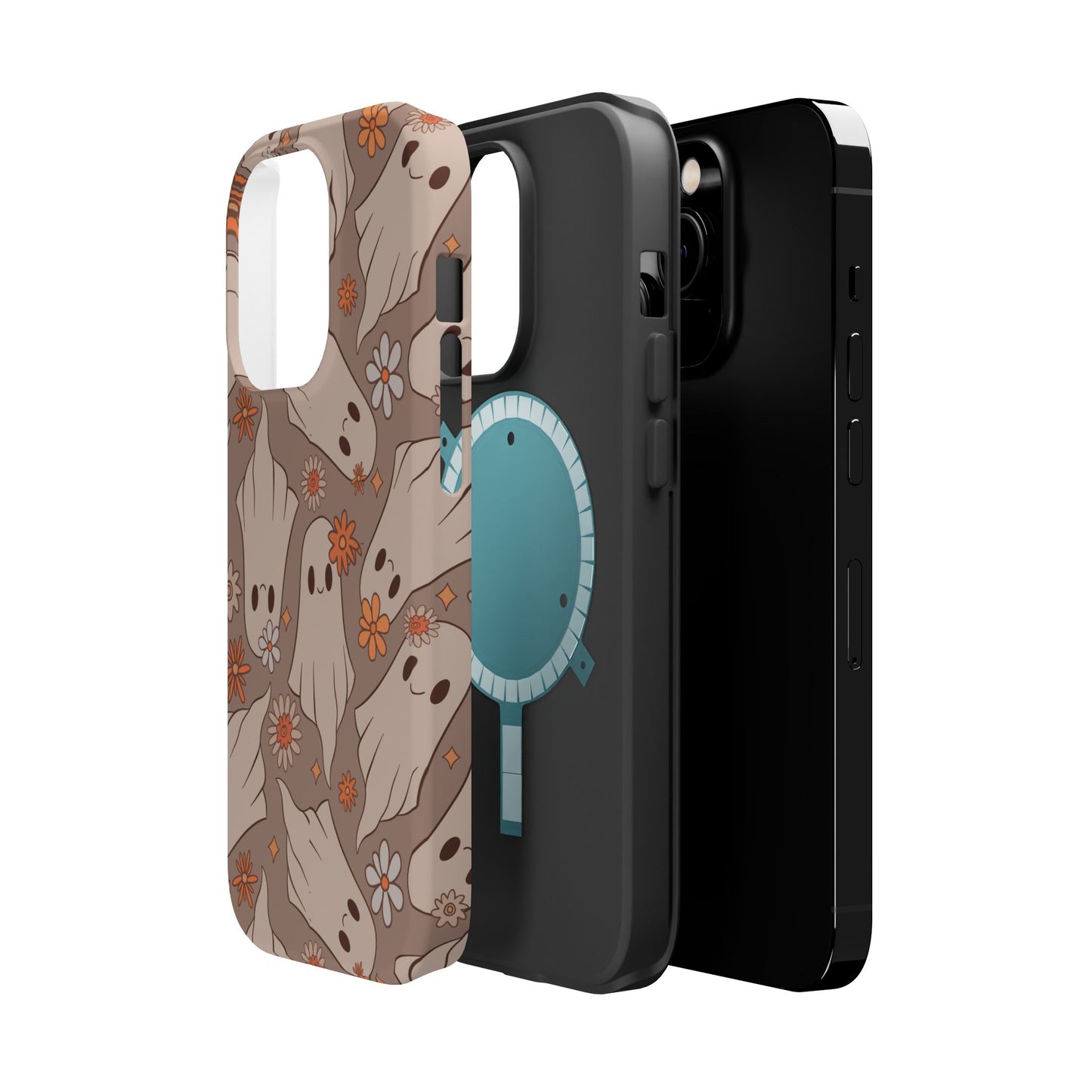 Ghostly Floral Magnetic Phone Cases
