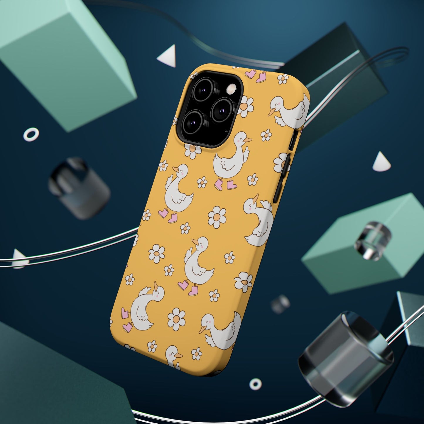 Charming Duck Pattern Magnetic Phone Case