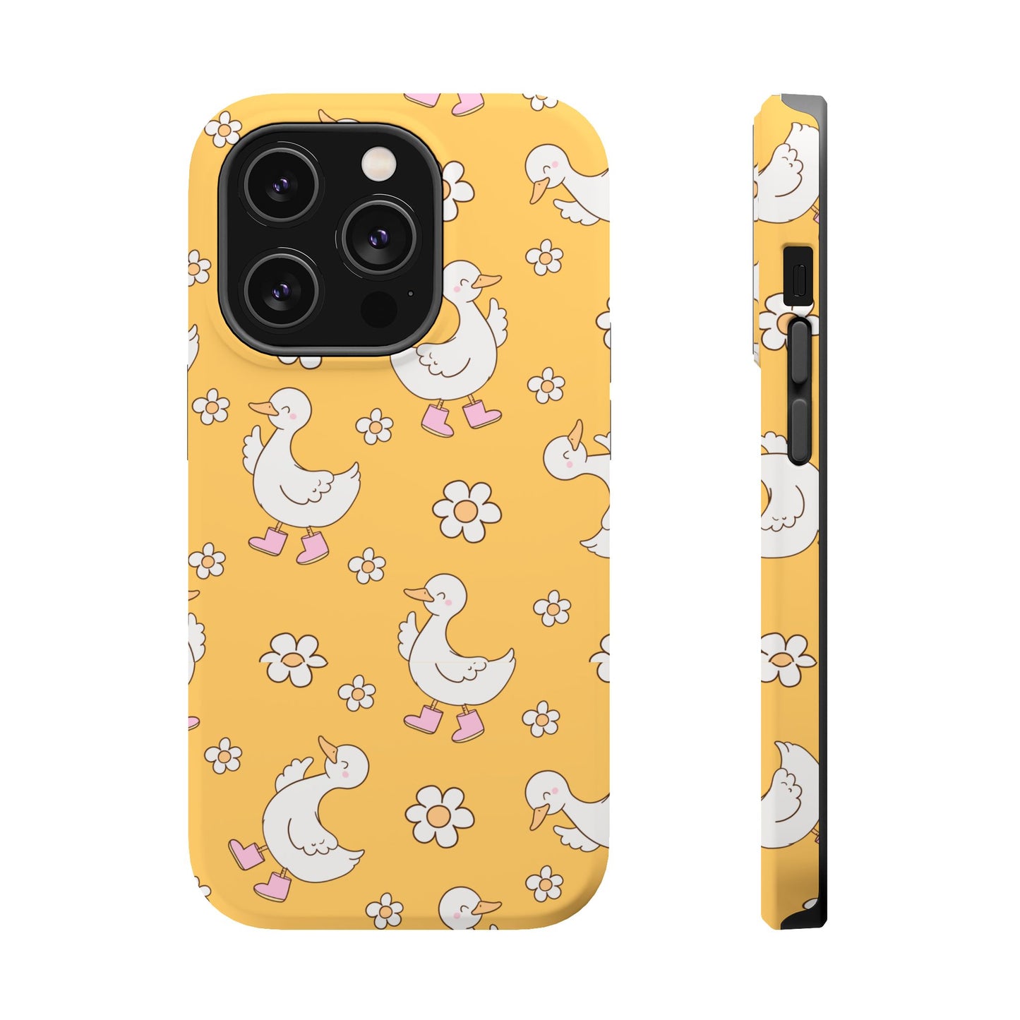 Charming Duck Pattern Magnetic Phone Case