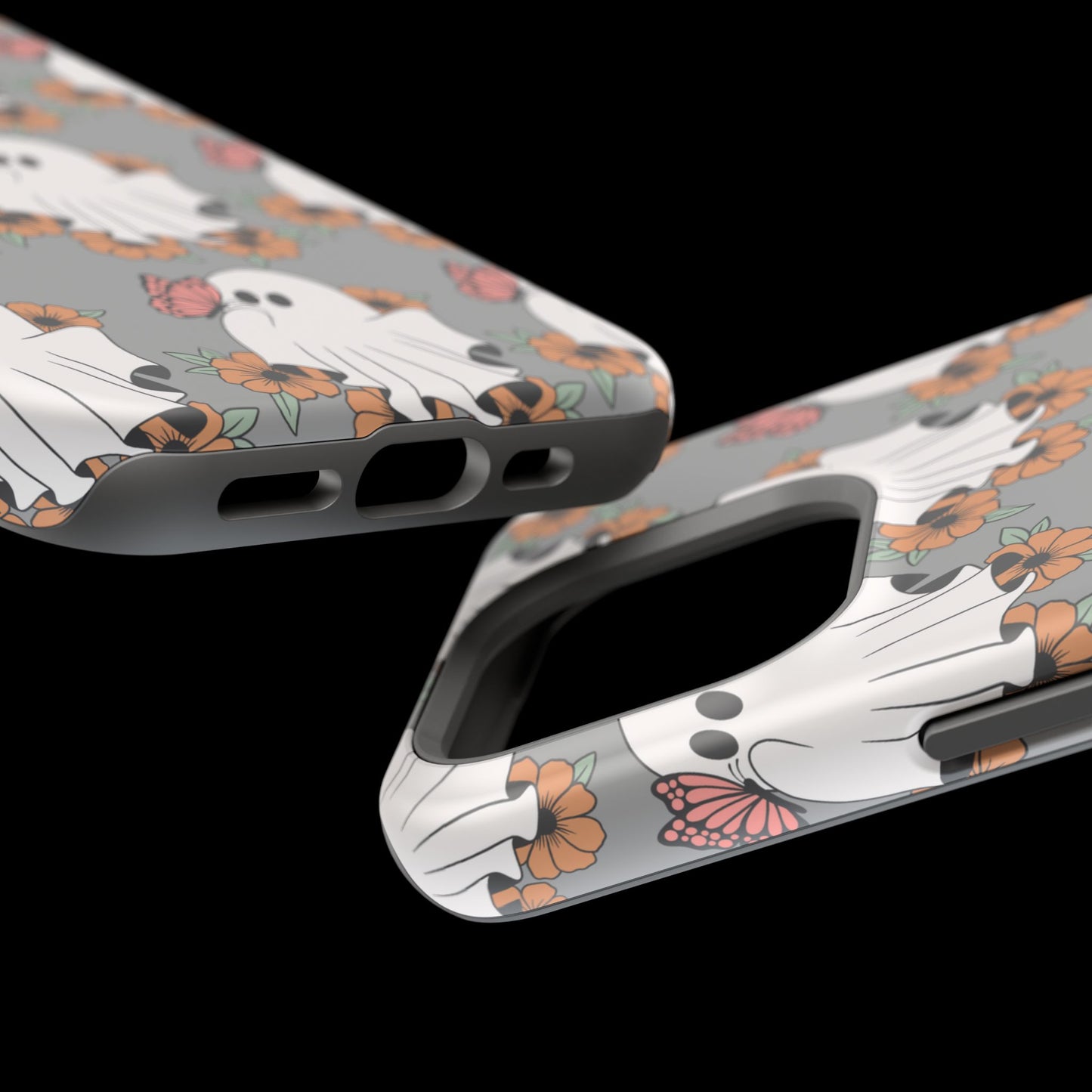 Cute Ghost Floral Phone Case