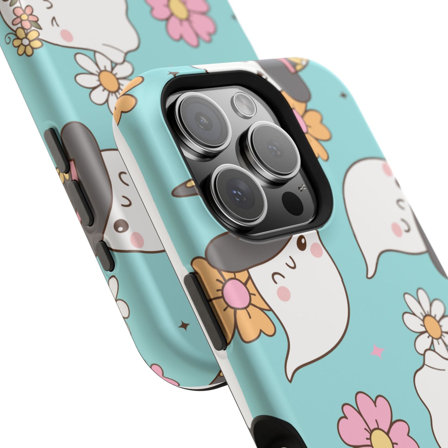 Cute Floral Ghost Magnetic Phone Case