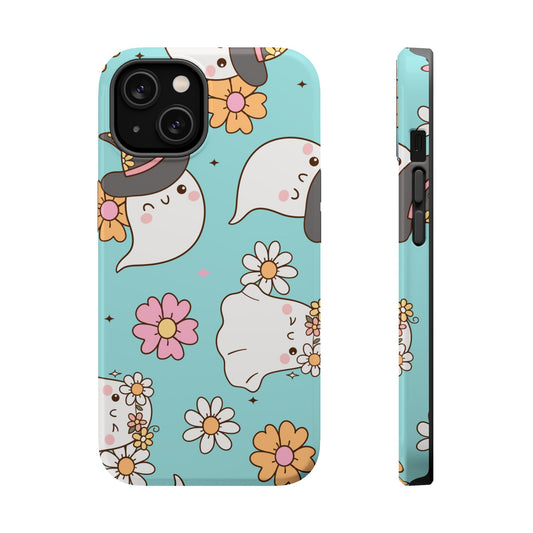 Cute Floral Ghost Magnetic Phone Case