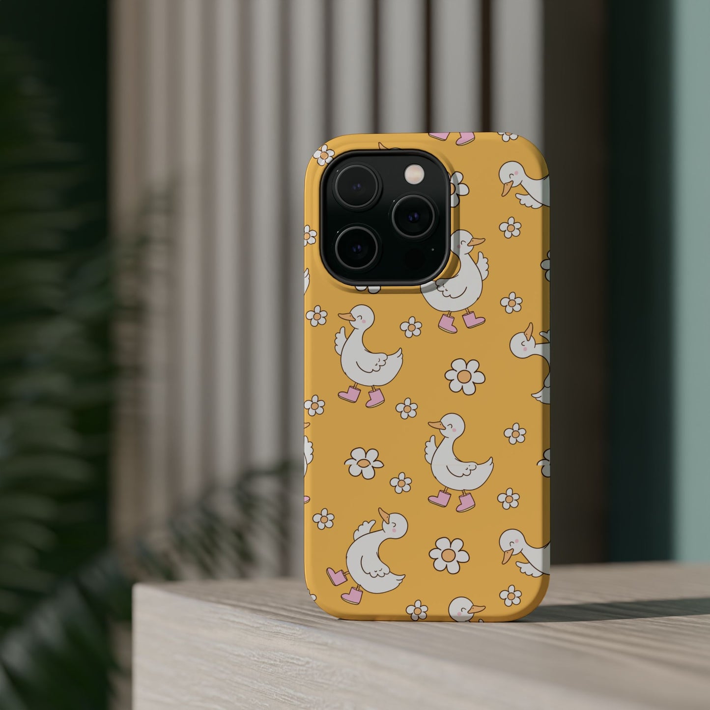 Charming Duck Pattern Magnetic Phone Case