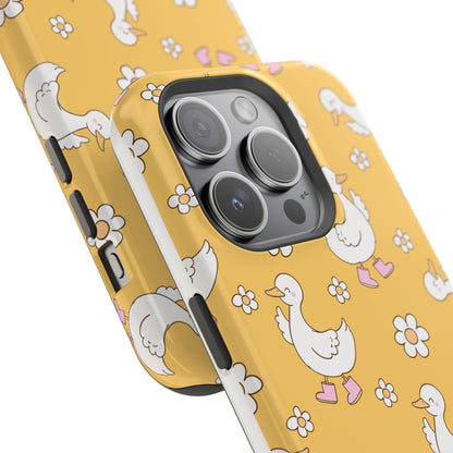 Charming Duck Pattern Magnetic Phone Case
