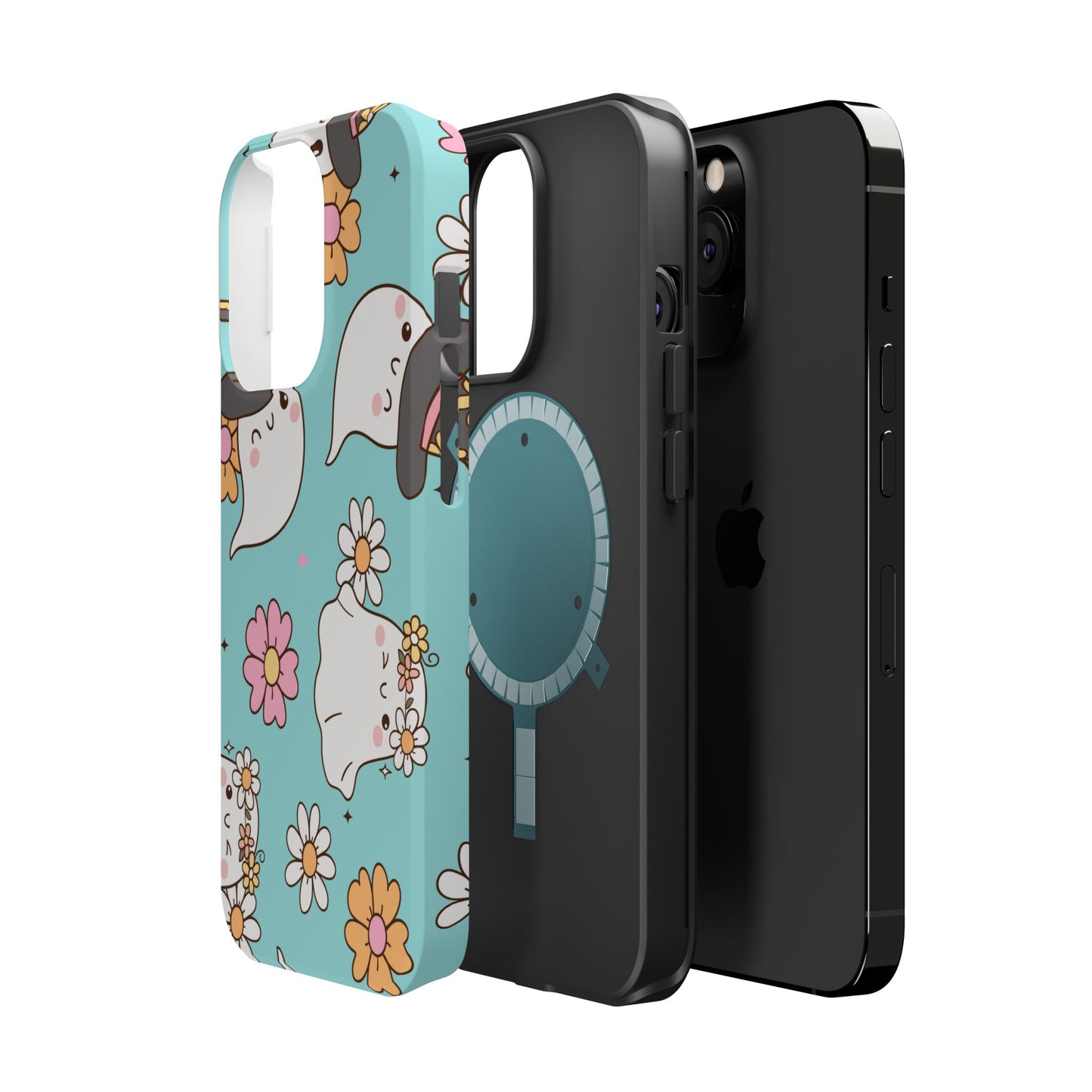 Cute Floral Ghost Magnetic Phone Case