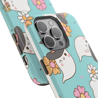 Cute Floral Ghost Magnetic Phone Case