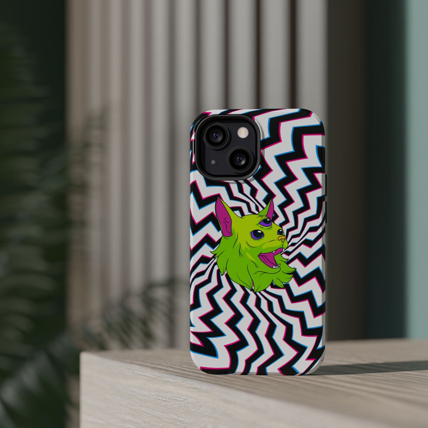 Vibrant Alien Cat Magnetic Phone Cases