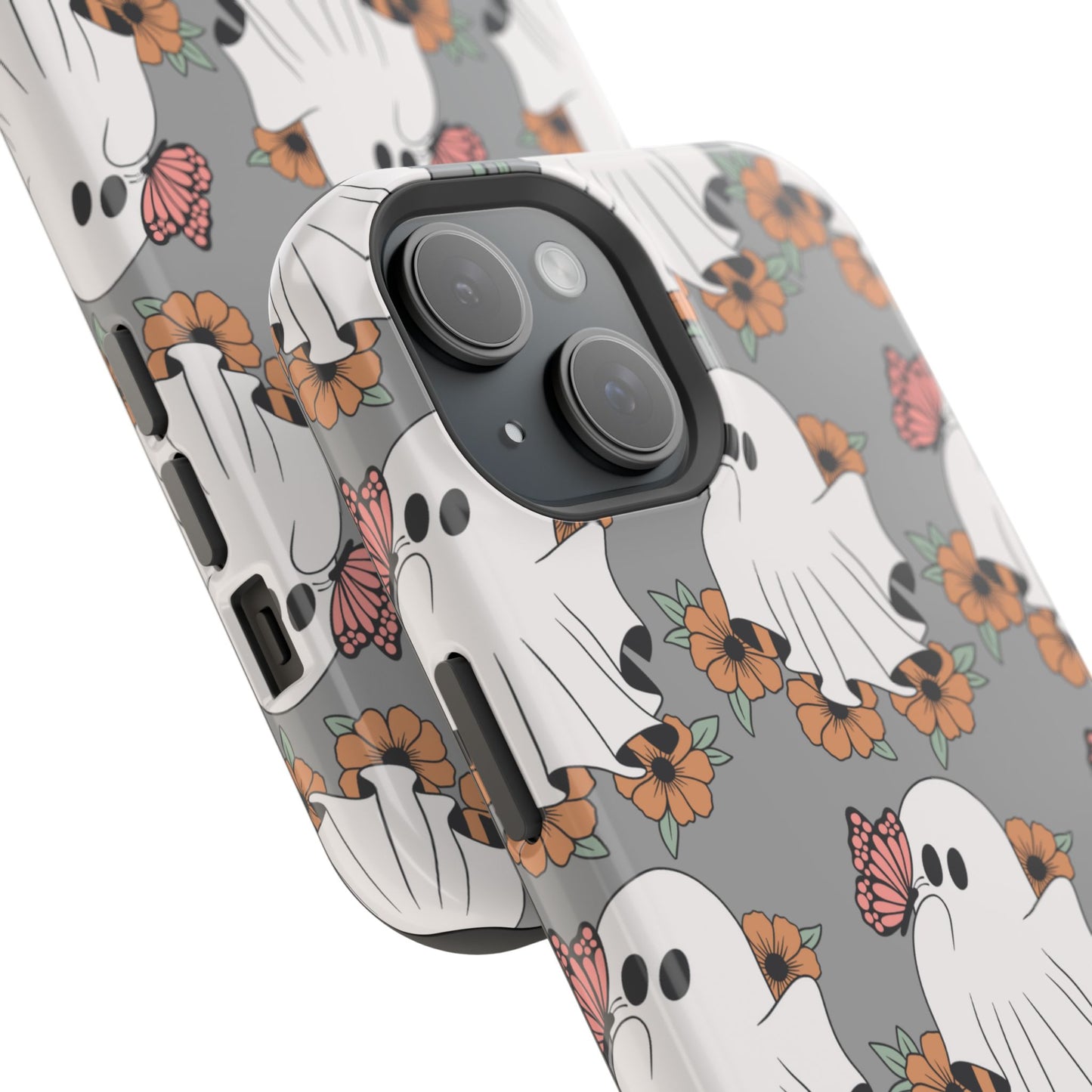 Cute Ghost Floral Phone Case