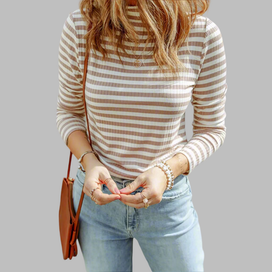 The Sienna Striped Knit Tee