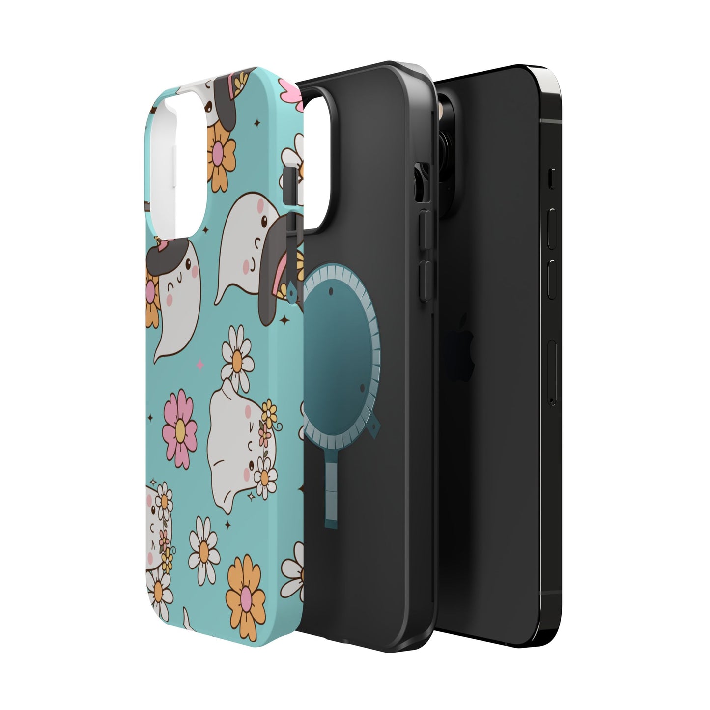 Cute Floral Ghost Magnetic Phone Case