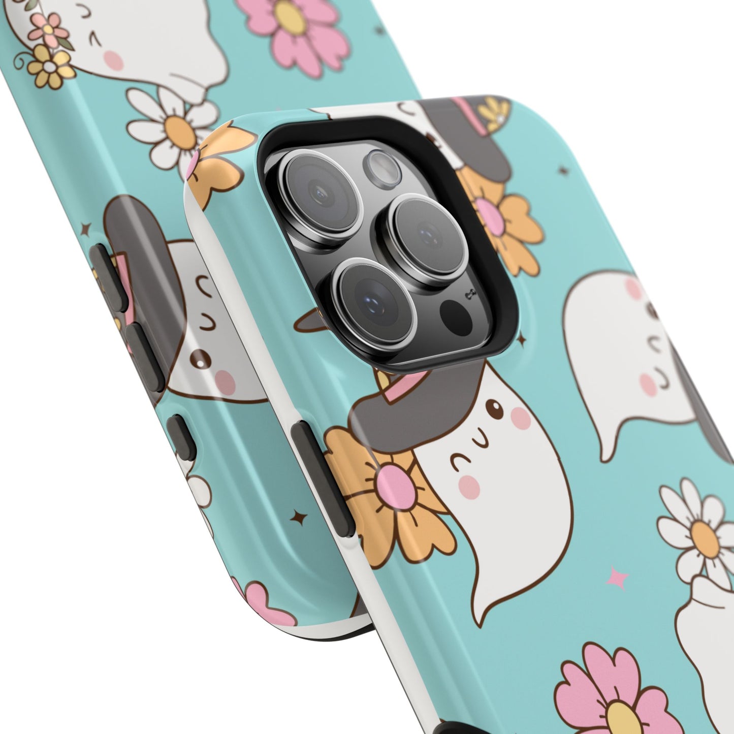 Cute Floral Ghost Magnetic Phone Case