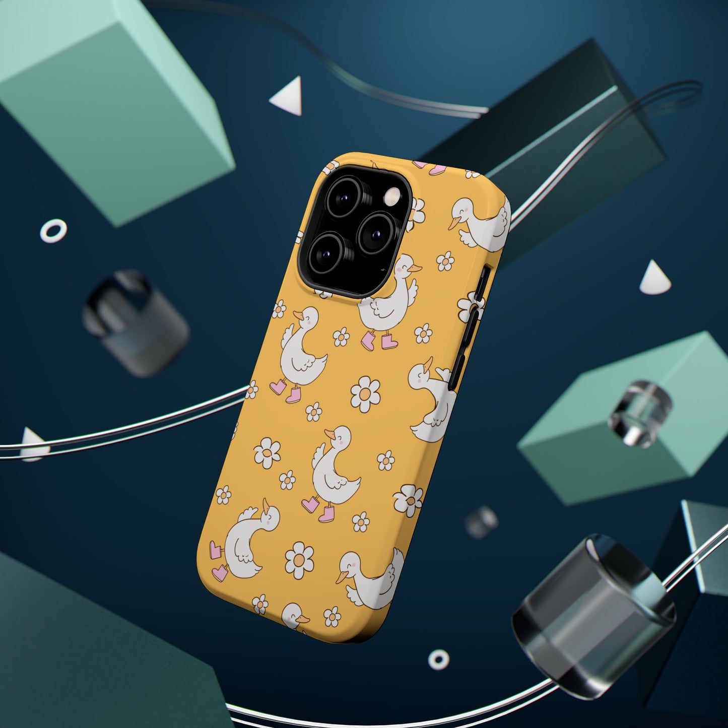Charming Duck Pattern Magnetic Phone Case