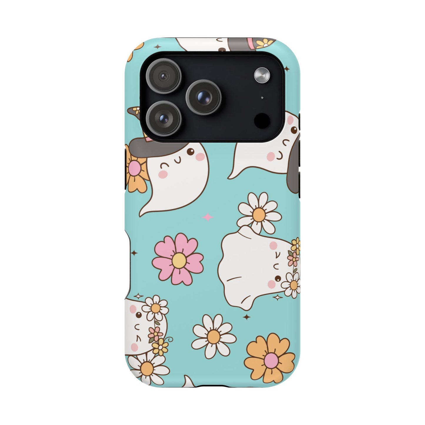 Cute Floral Ghost Magnetic Phone Case
