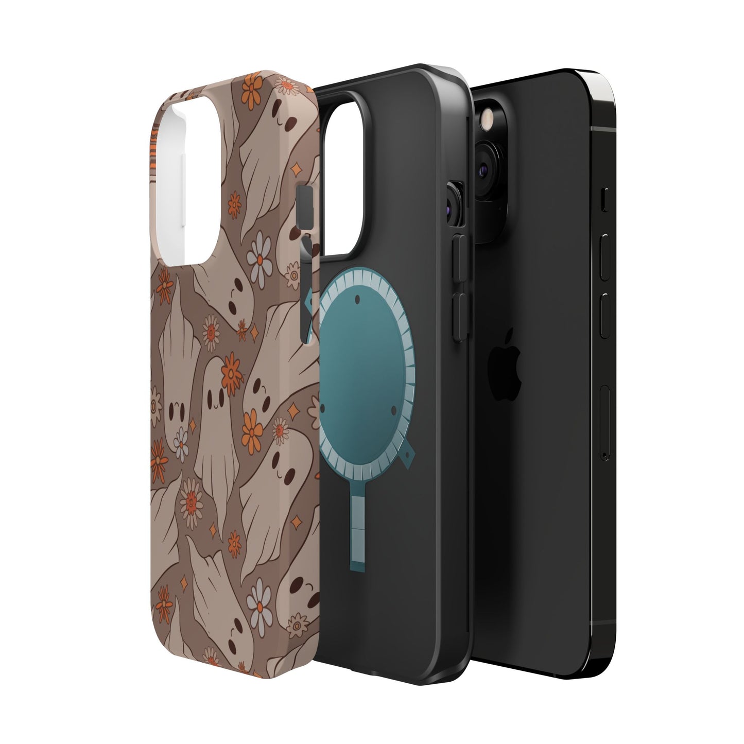 Ghostly Floral Magnetic Phone Cases