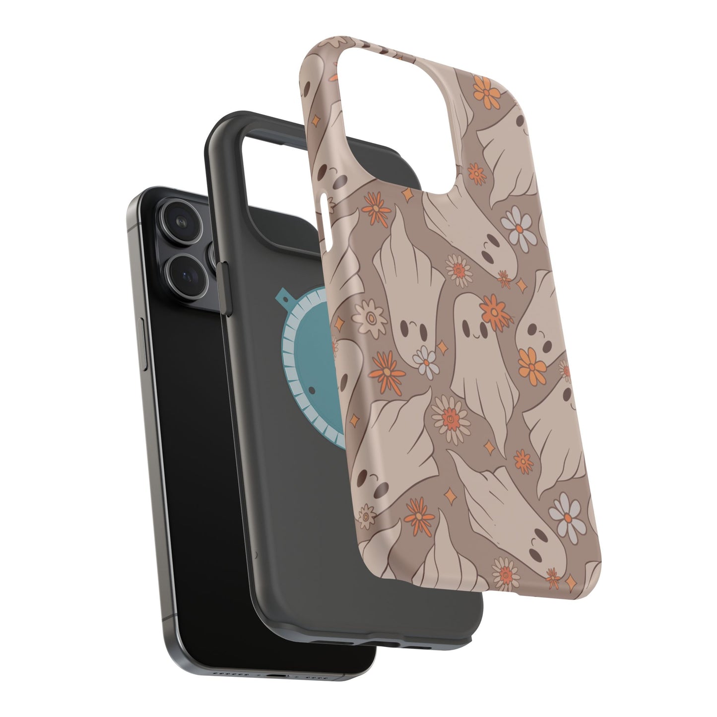 Ghostly Floral Magnetic Phone Cases