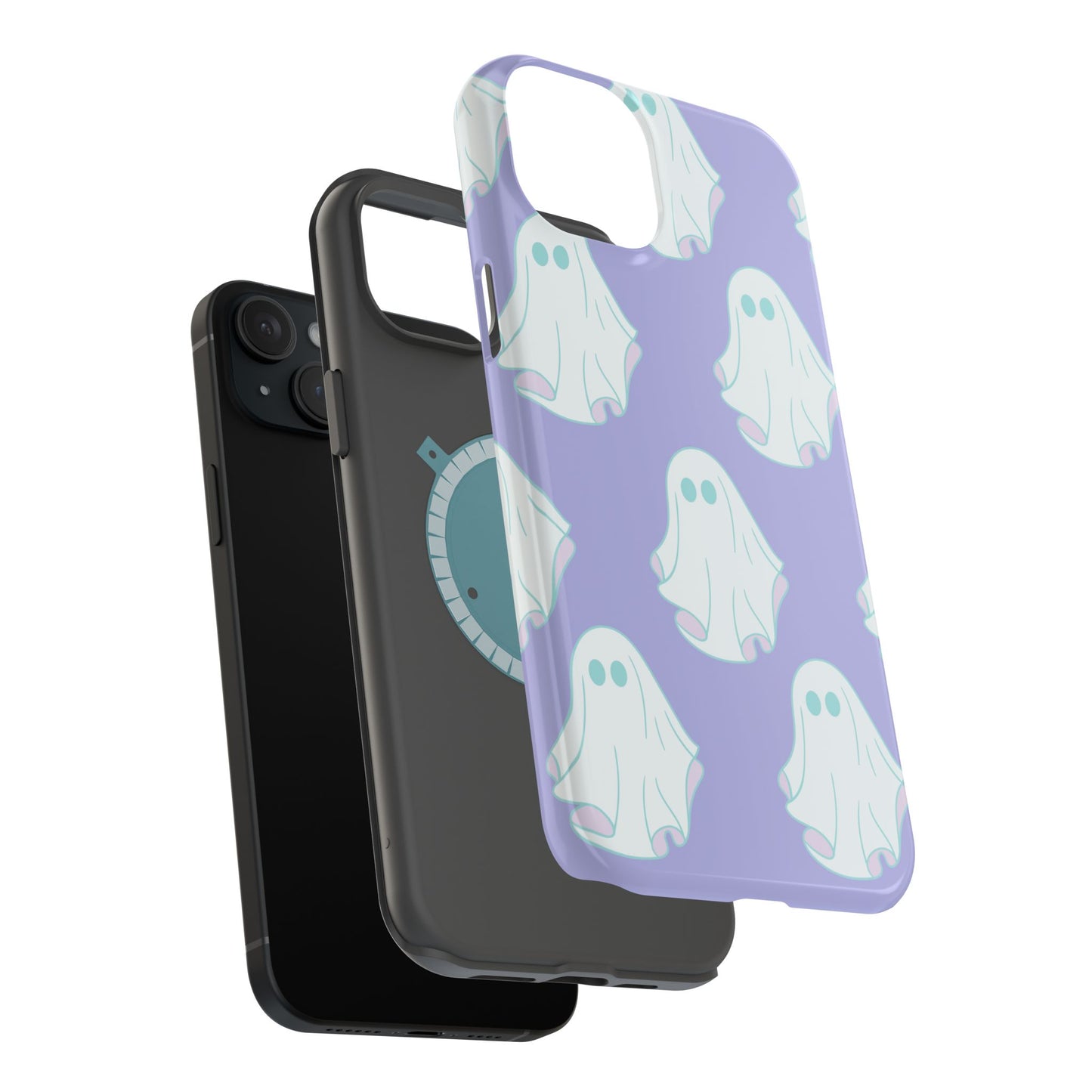 Ghost-Themed Impact-Resistant Phone Case