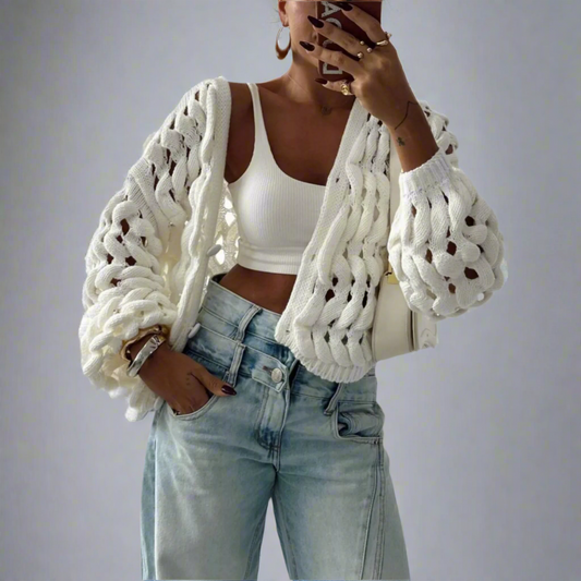 Luxe Loops Crochet Cardigan