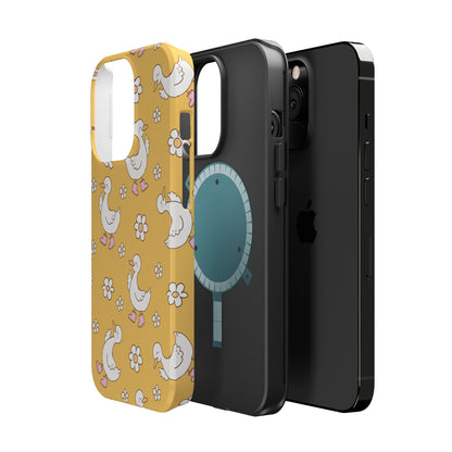 Charming Duck Pattern Magnetic Phone Case