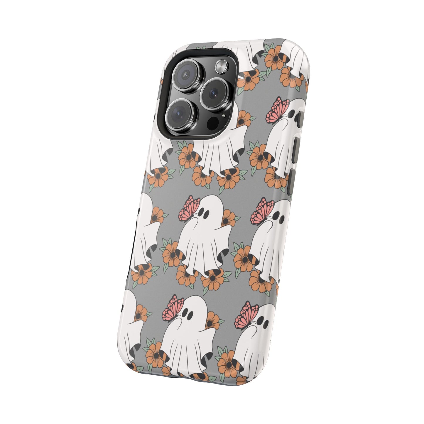 Cute Ghost Floral Phone Case