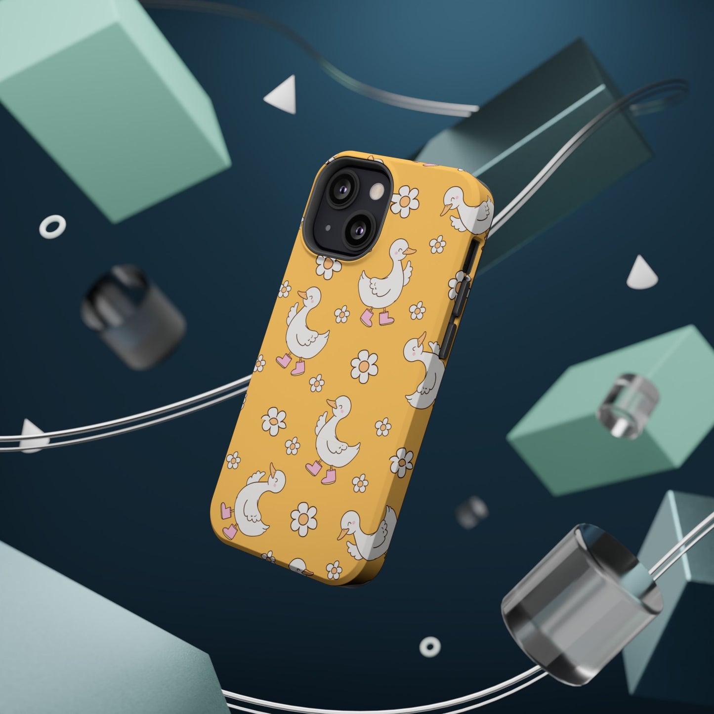 Charming Duck Pattern Magnetic Phone Case