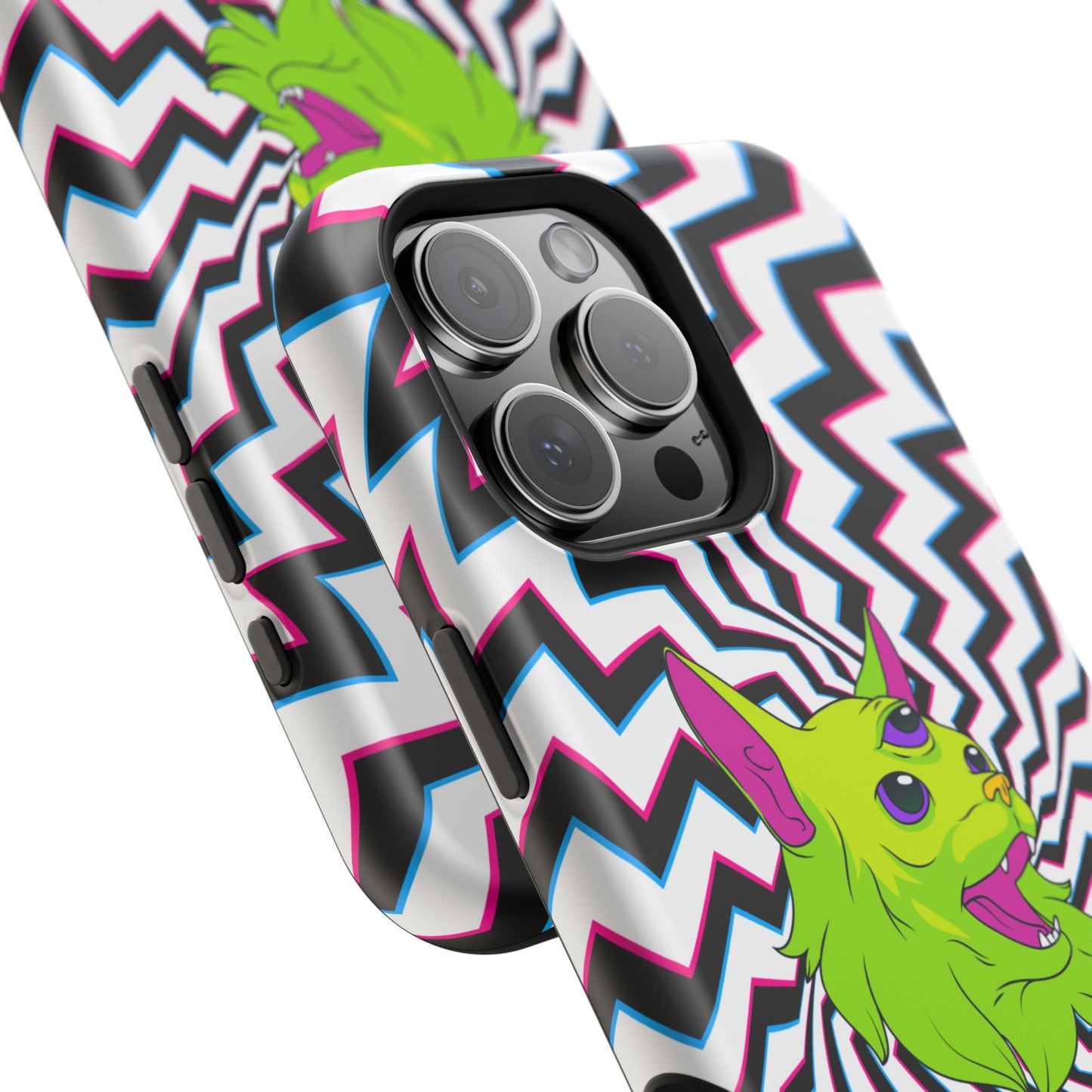 Vibrant Alien Cat Magnetic Phone Cases