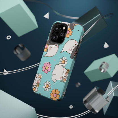 Cute Floral Ghost Magnetic Phone Case