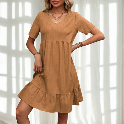Ruffle Hem Babydoll Dress