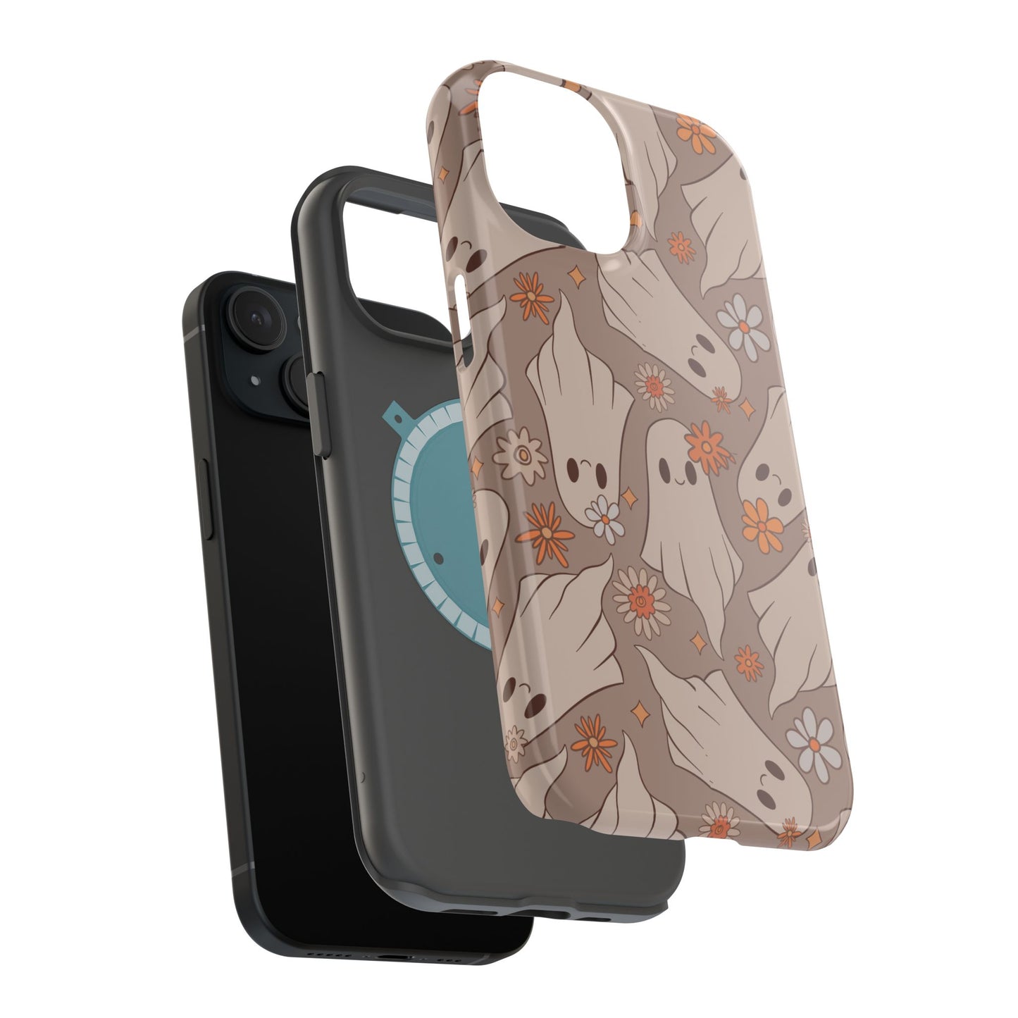 Ghostly Floral Magnetic Phone Cases
