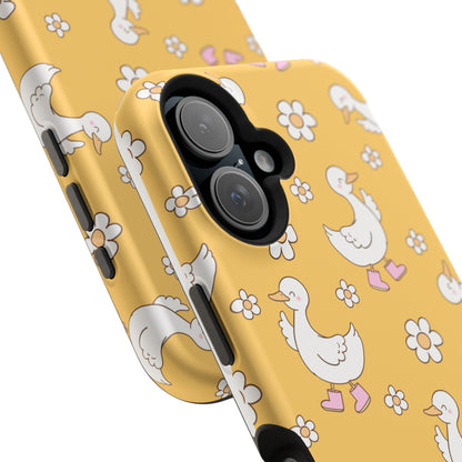 Charming Duck Pattern Magnetic Phone Case