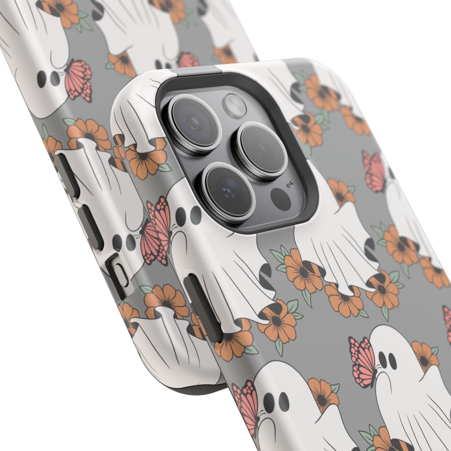Cute Ghost Floral Phone Case