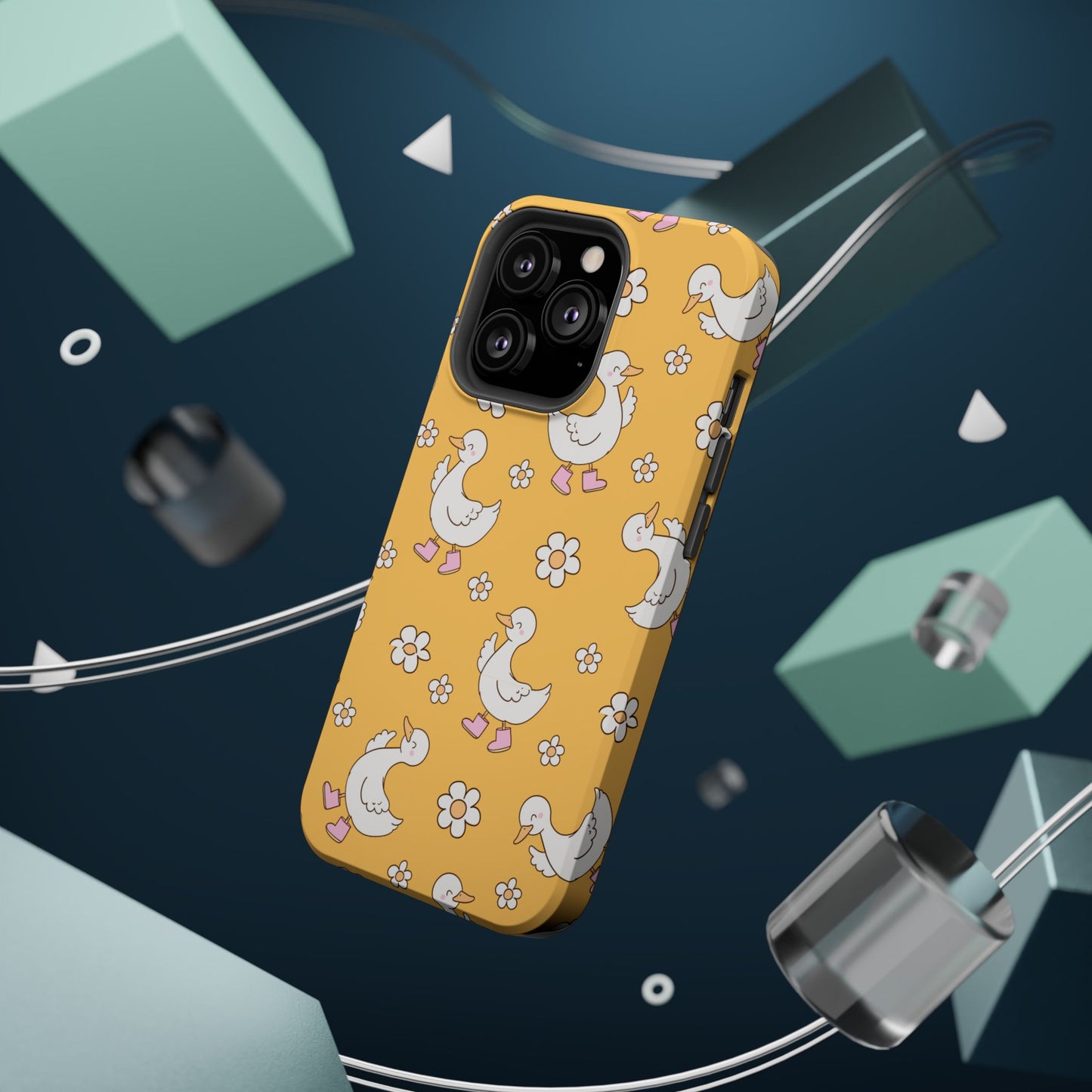 Charming Duck Pattern Magnetic Phone Case