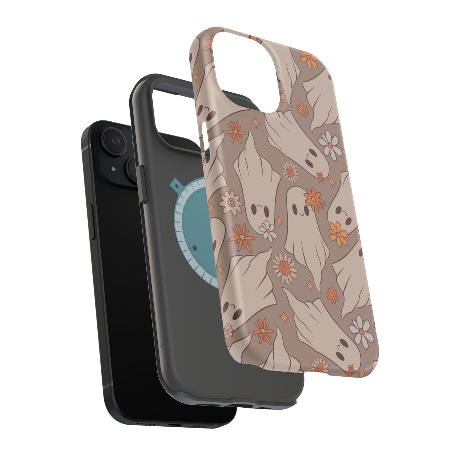 Ghostly Floral Magnetic Phone Cases