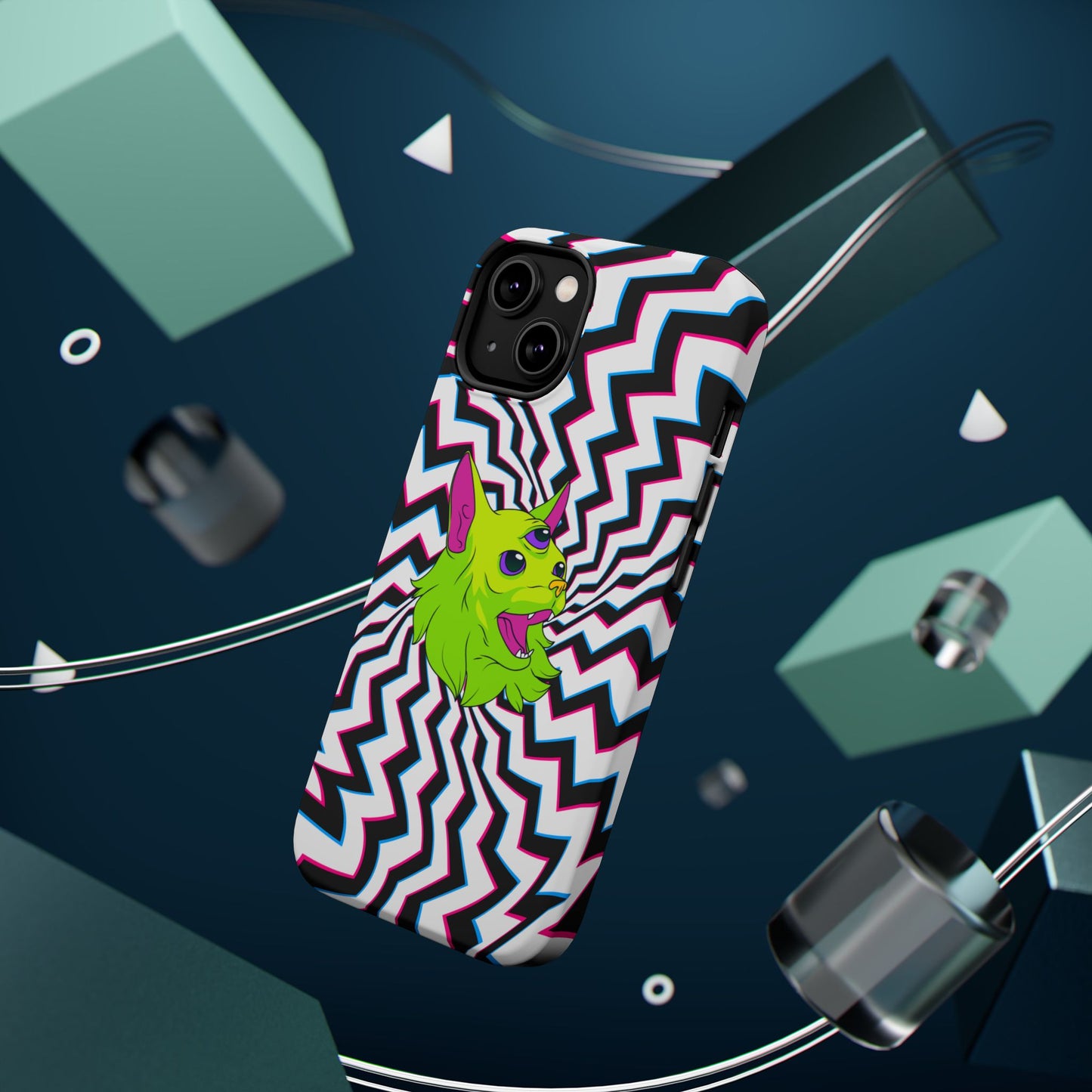 Vibrant Alien Cat Magnetic Phone Cases