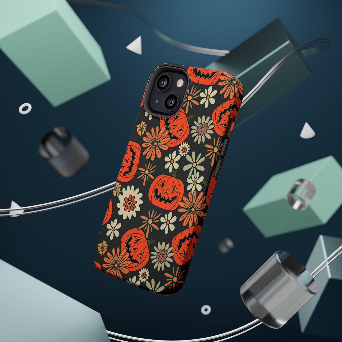 Pumpkin Floral iPhone Case