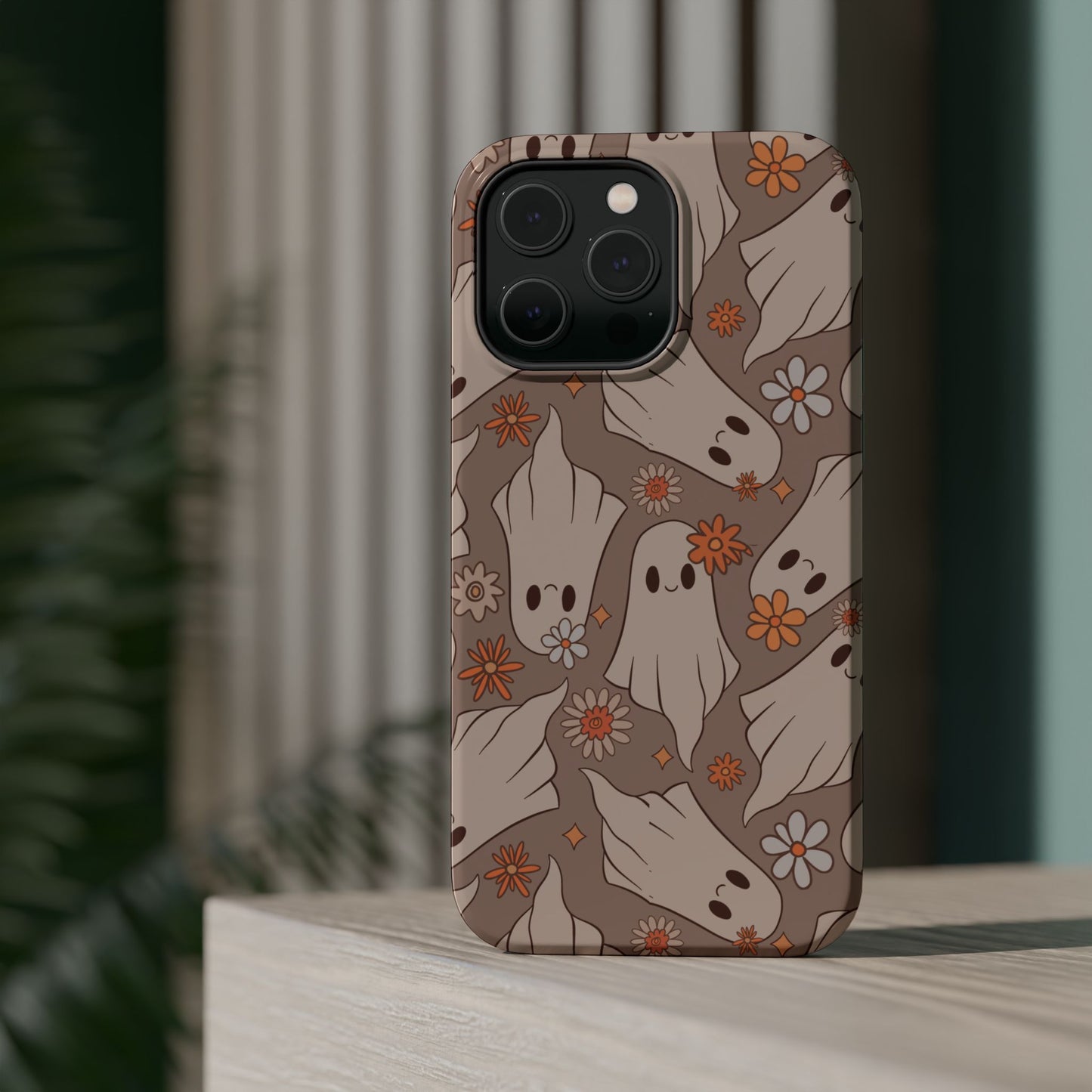 Ghostly Floral Magnetic Phone Cases