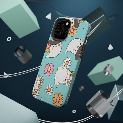 Cute Floral Ghost Magnetic Phone Case