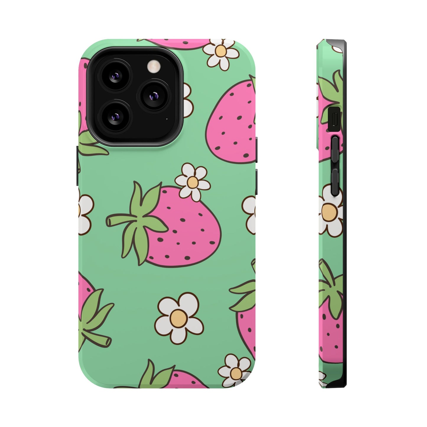 Cute Strawberry Impact-Resistant Phone Case