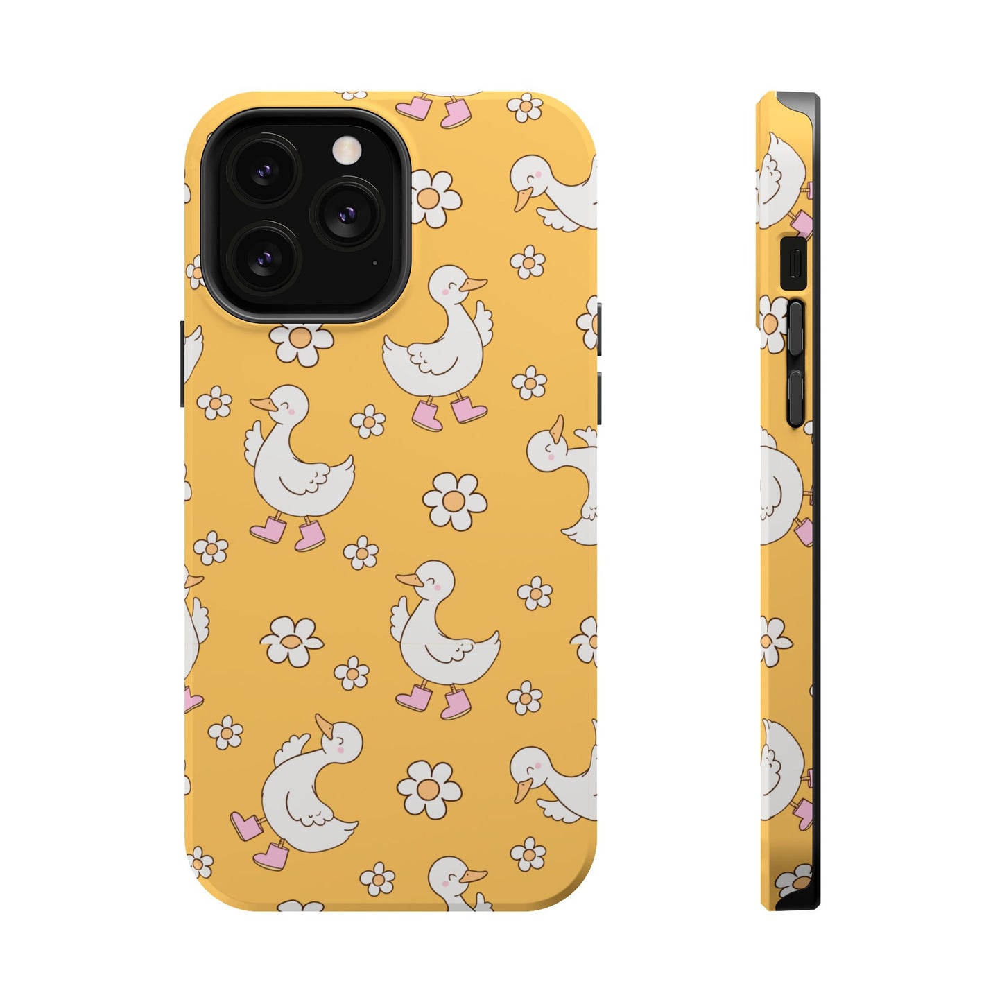 Charming Duck Pattern Magnetic Phone Case